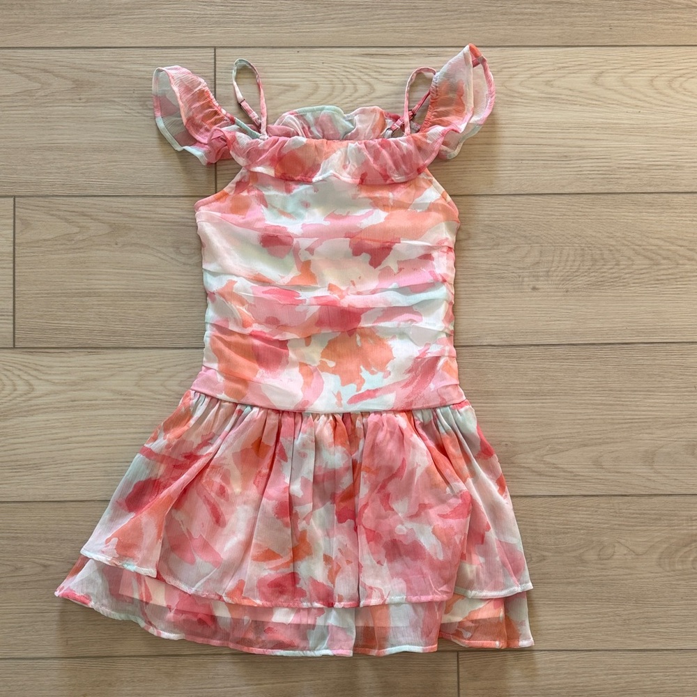 abercrombie kids Pink & Coral Floral Sundress